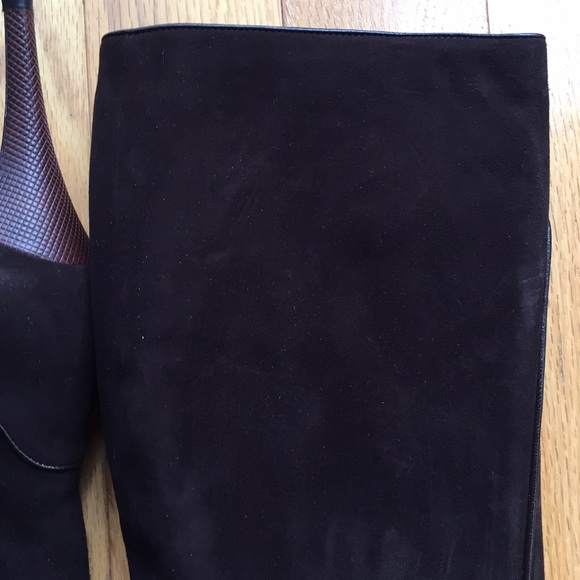 Elie Tahari Victoria High Boot. SUEDE - Picture 5 of 15